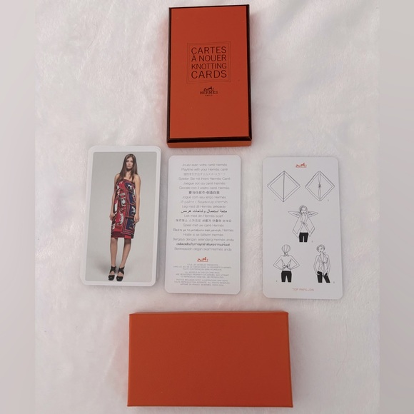 HERMES Limited Edition Knotting Cards, HERMES box, Authenticity Card - Picture 1 of 5